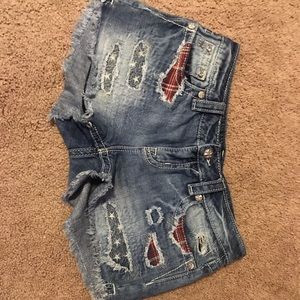 Miss Me Americana Shorts